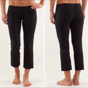 Lululemon Power Up Crop Legging Black Sz 8 H4